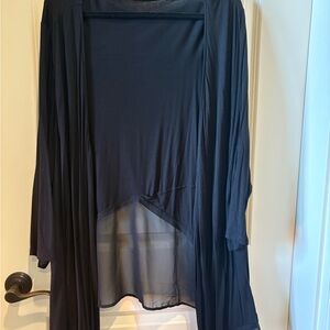 Lane Bryant Black Sheer Top